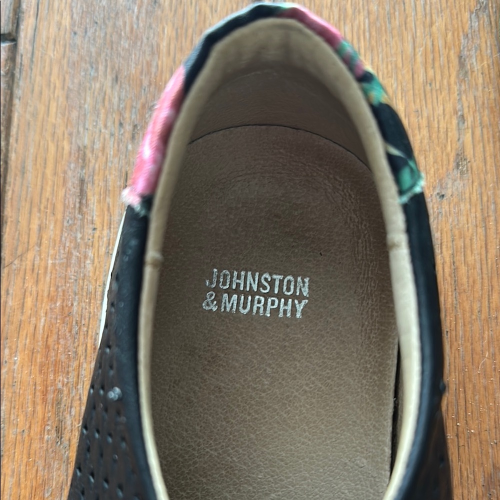 Johnston & Murphy Black and Green Women's Tropical Sneakers - Size 8 - Picture 4 of 10